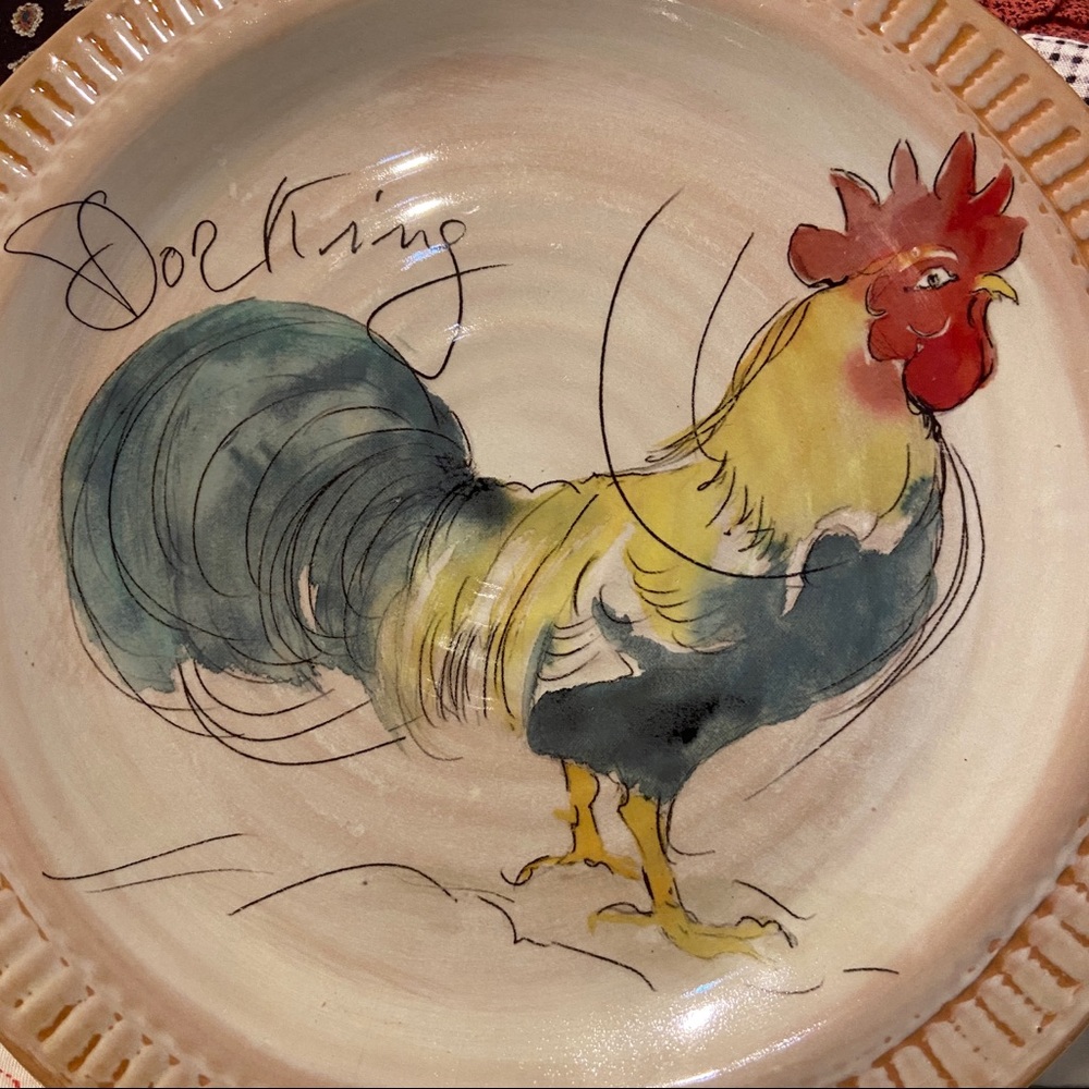 Pottery Barn Roster Plate - Picture 3 of 5